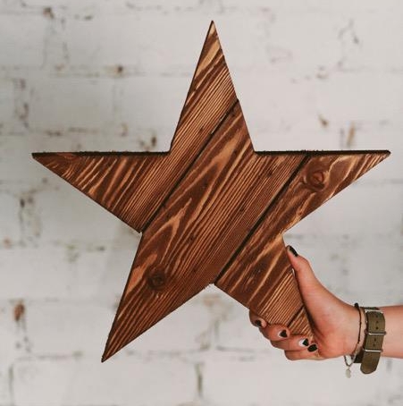 Звезда из набивных досок