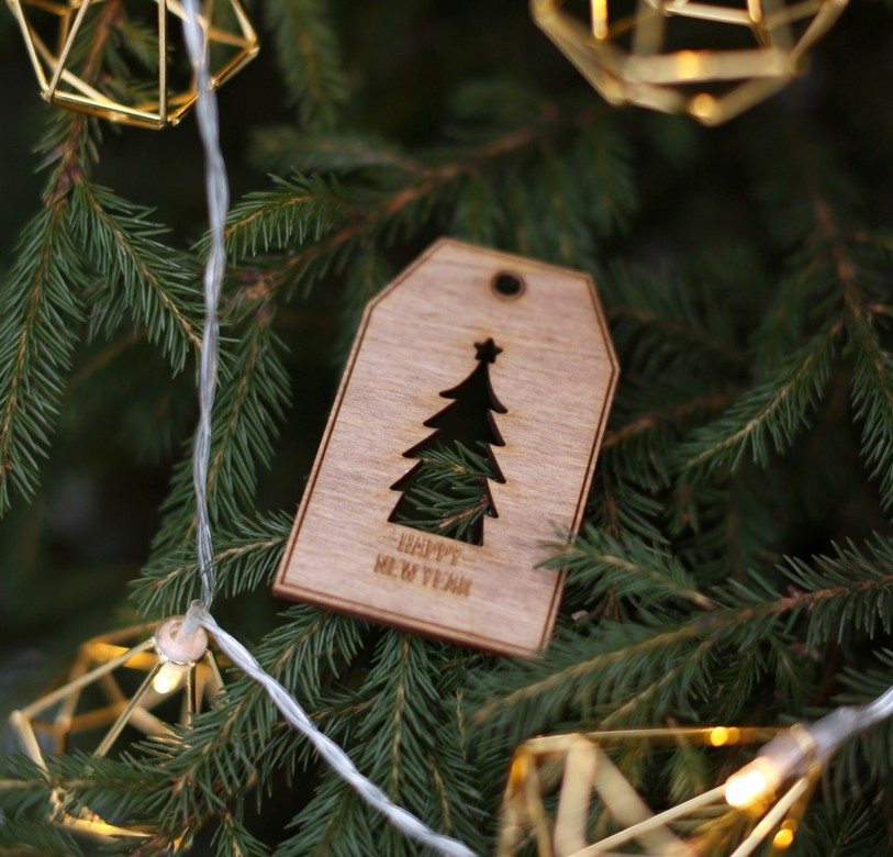 ТЕГ ДЕРЕВЯННЫЙ (HAPPY NEW YEAR)
