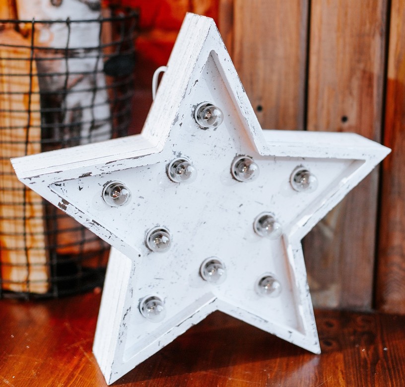 ЗВЕЗДА СВЕТОВАЯ С РЕТРО-ЛАМПОЧКАМИ