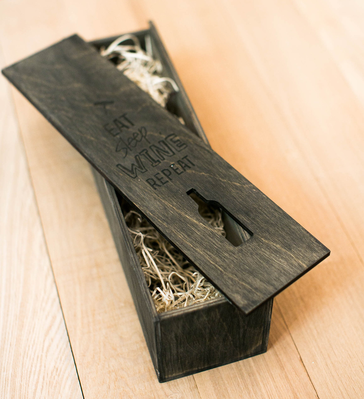 КОРОБ ПОД ВИНО - EAT SLEEP WINE REPEAT