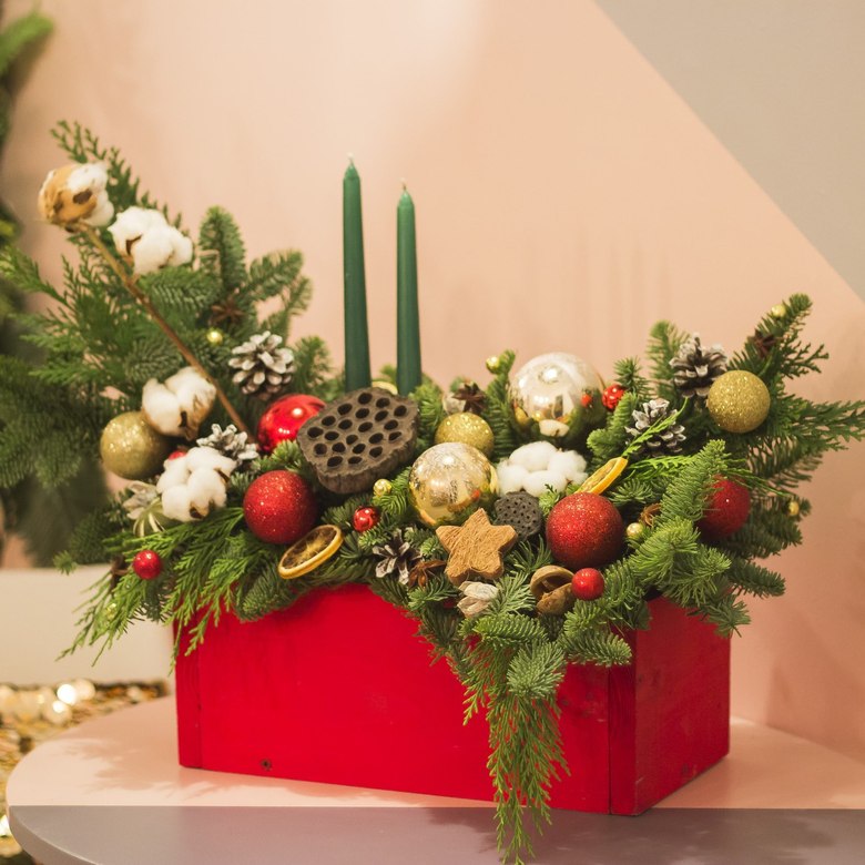 КОМПОЗИЦИЯ НОВОГОДНЯЯ БОЛЬШАЯ