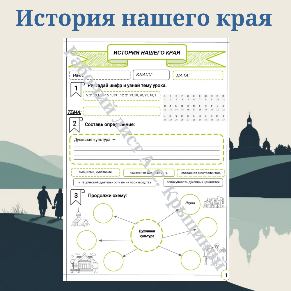 История нашего края. Духовная культура.