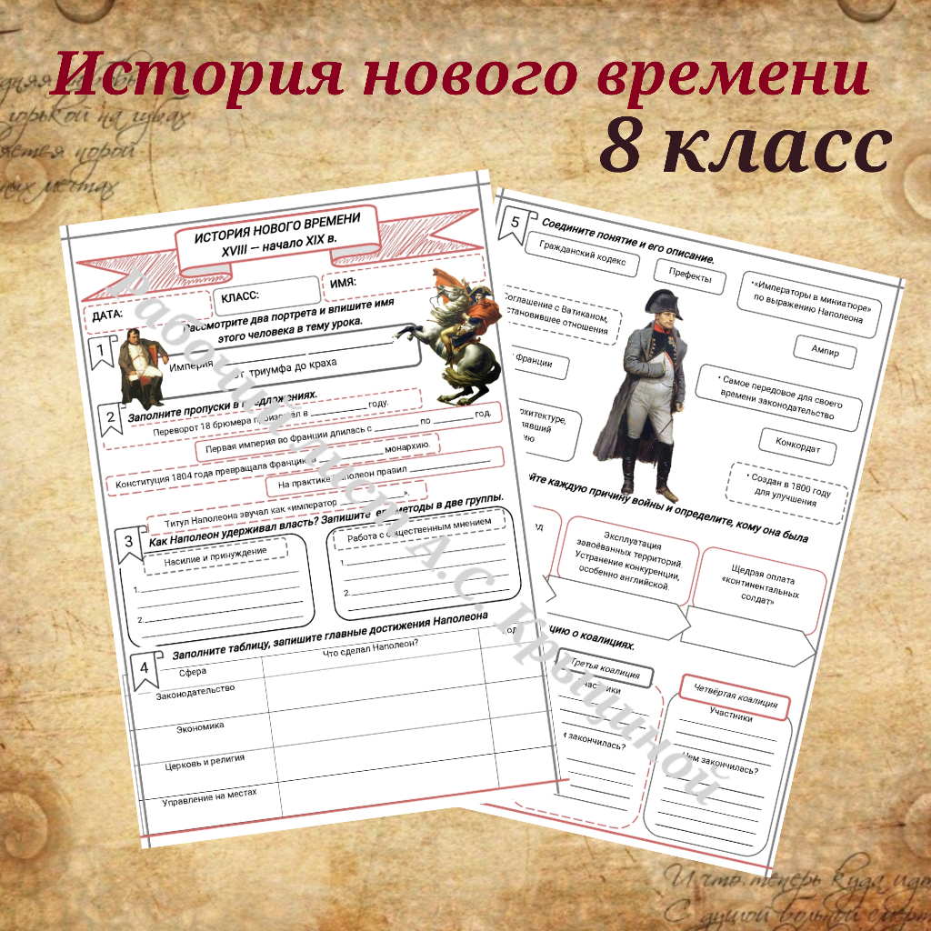 История 8 класс. Урок 23. Империя Наполеона Бонапарта: от триумфа до краха