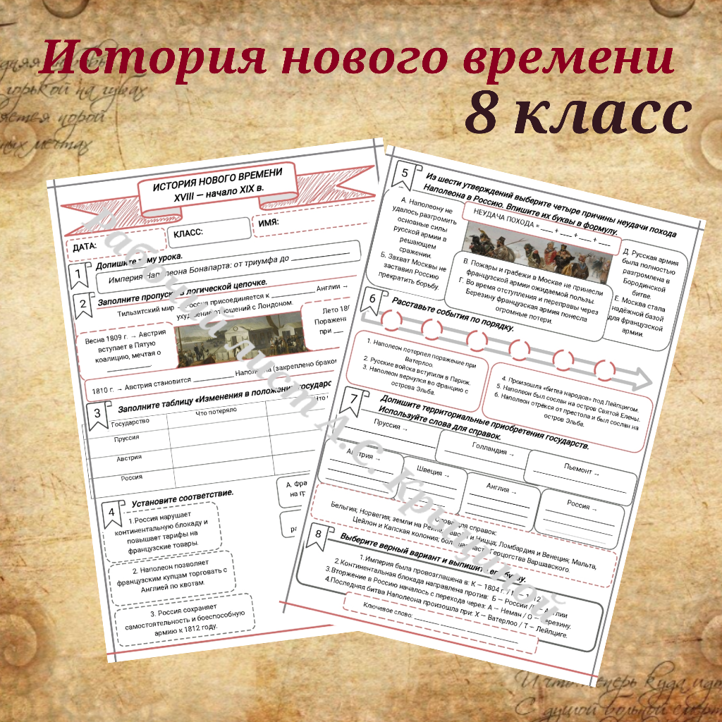 История 8 класс. Урок 24.«Империя Наполеона Бонапарта: от триумфа до краха»