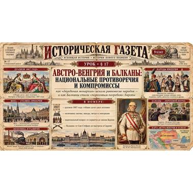 История 9 класс.Презентация.Урок 17. Австро-Венгрия и Балканы: национальные противоречия и компромиссы