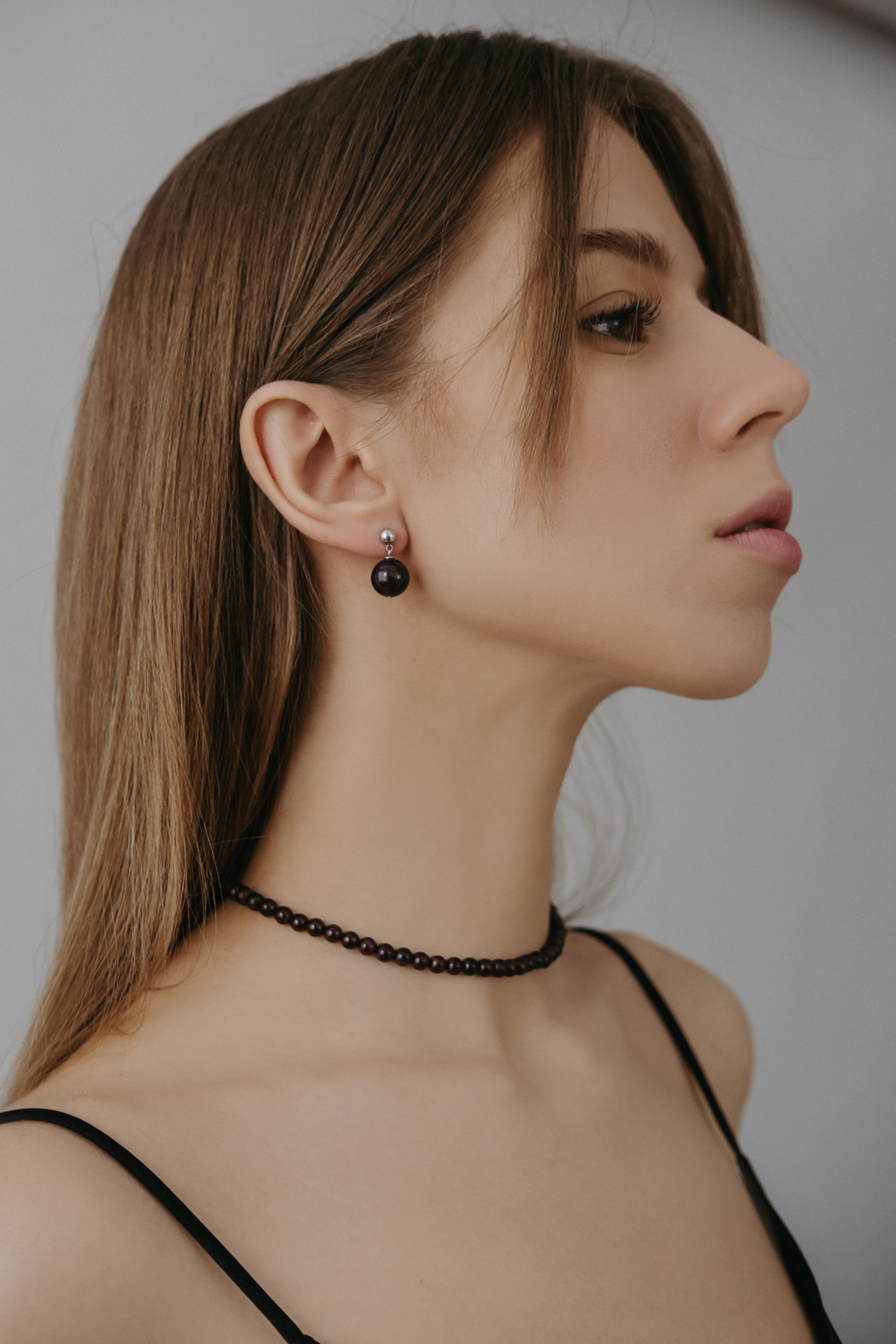 Серьги Sphere silver из граната