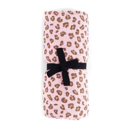 Муслиновая пеленка Leopard Candy Pink
