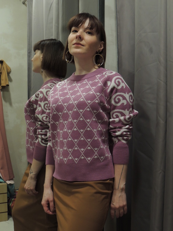 Свитер Yummy женский лаванда реглан