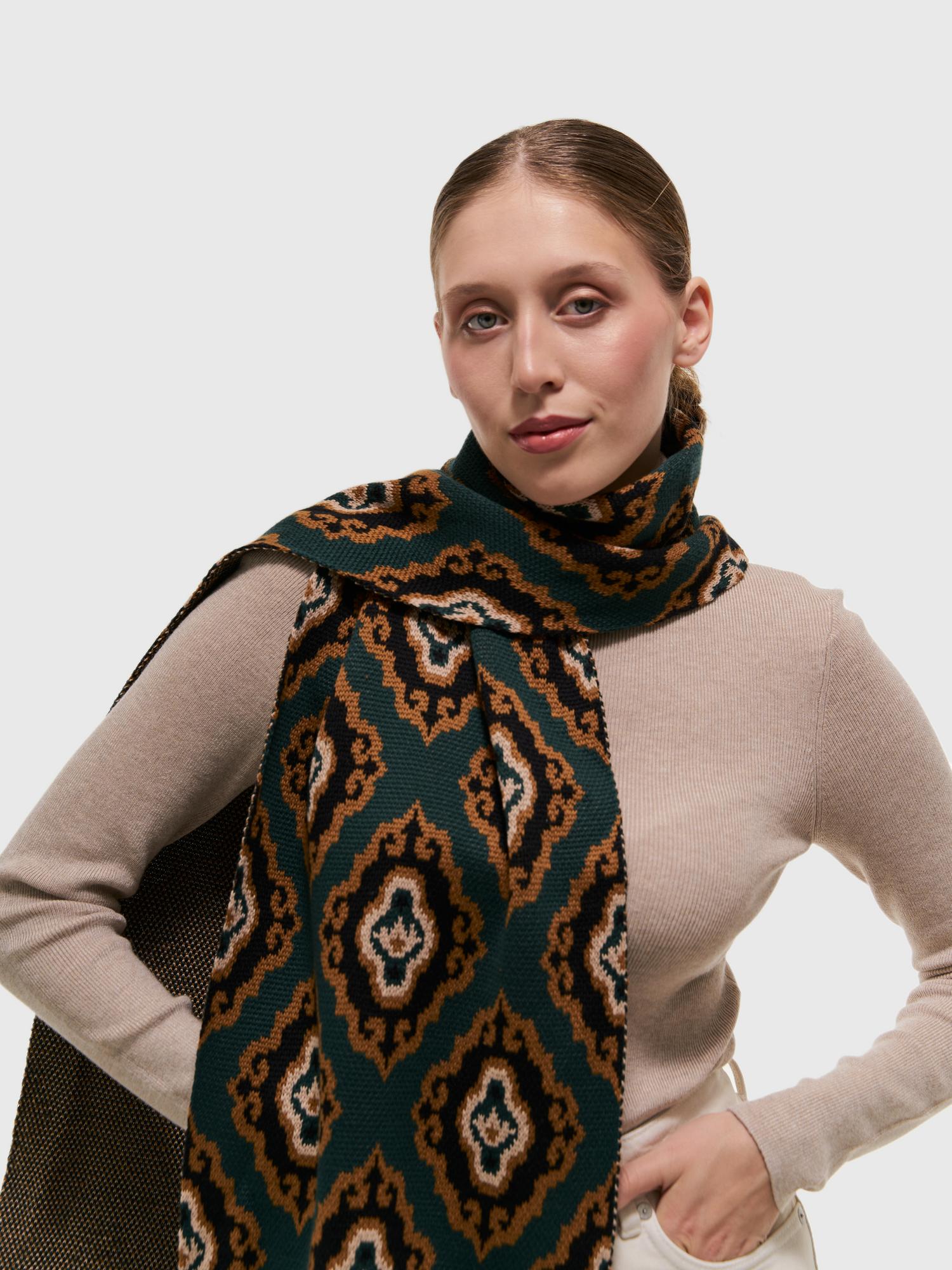 Шарф Тюбетейка зеленый