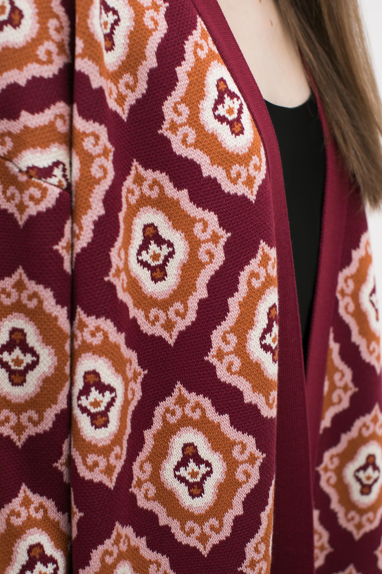 Кафтан Тюбетейка бордовый