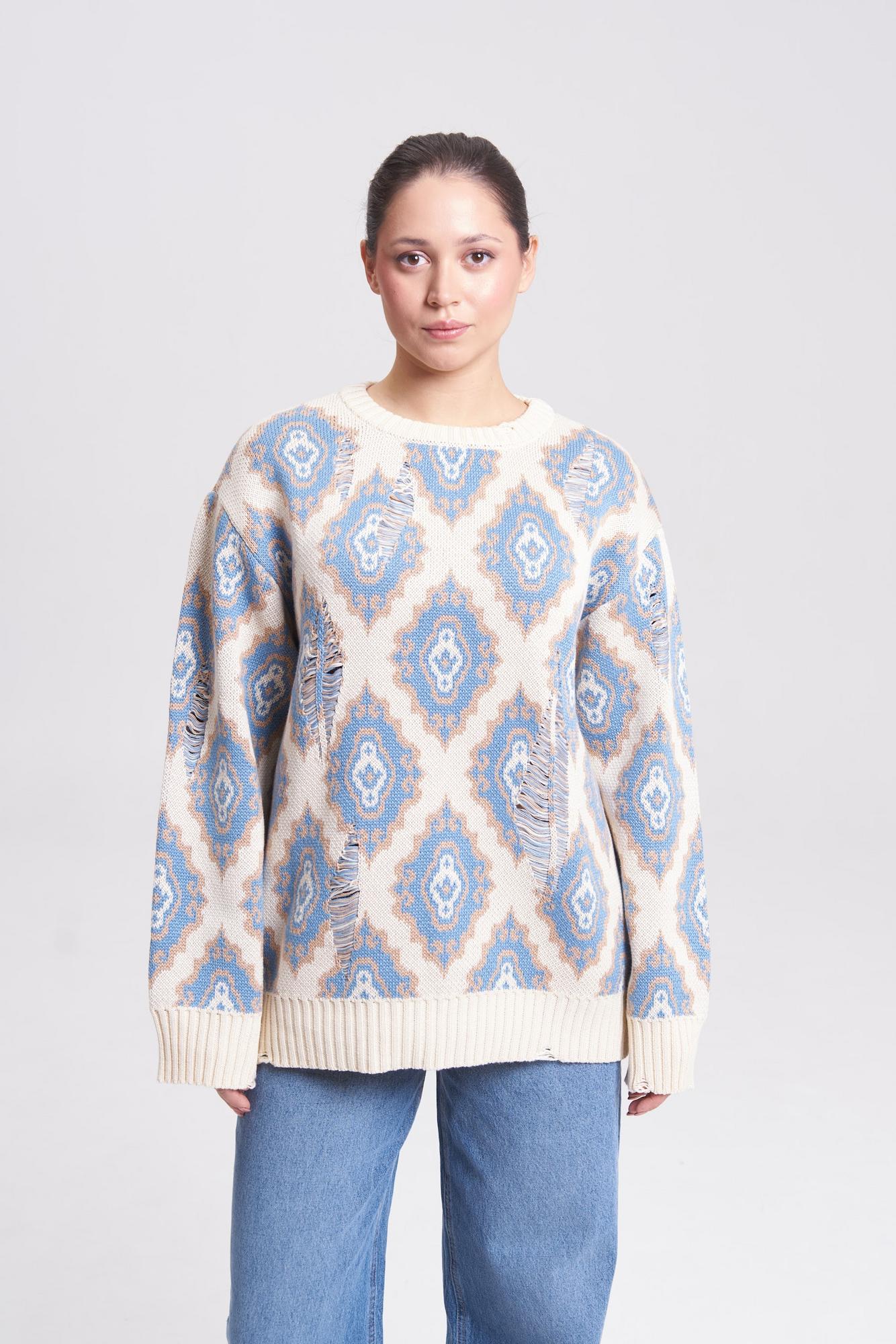 Джемпер унисекс История молочный