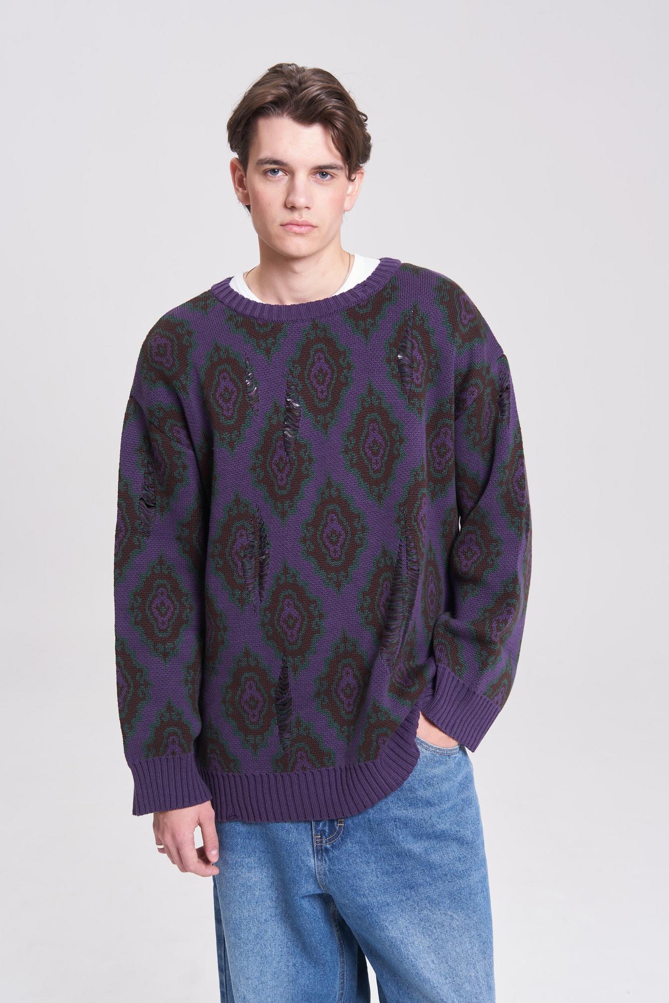 Джемпер История фиолетовый