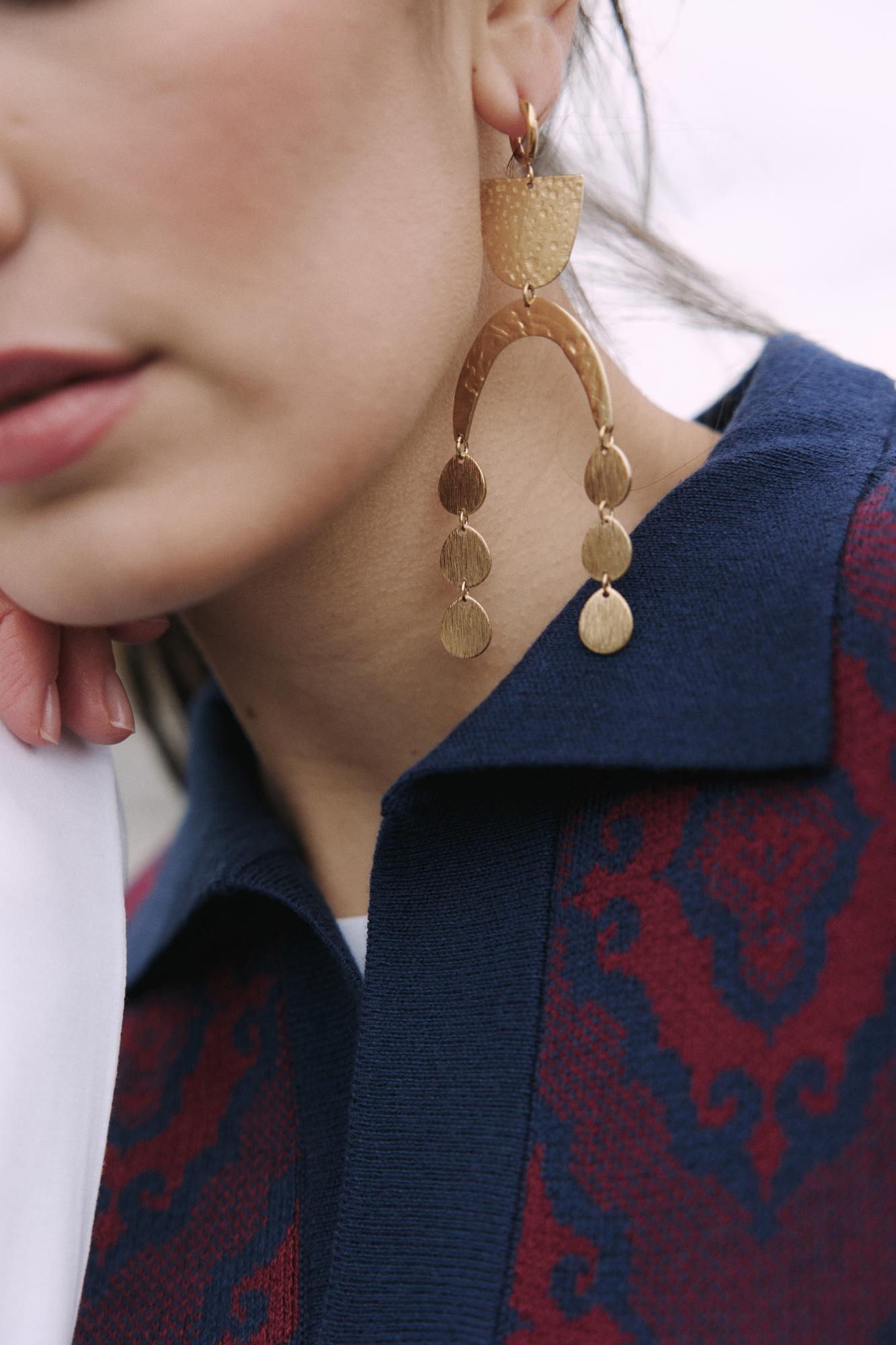 Серьги Чулпы латунь