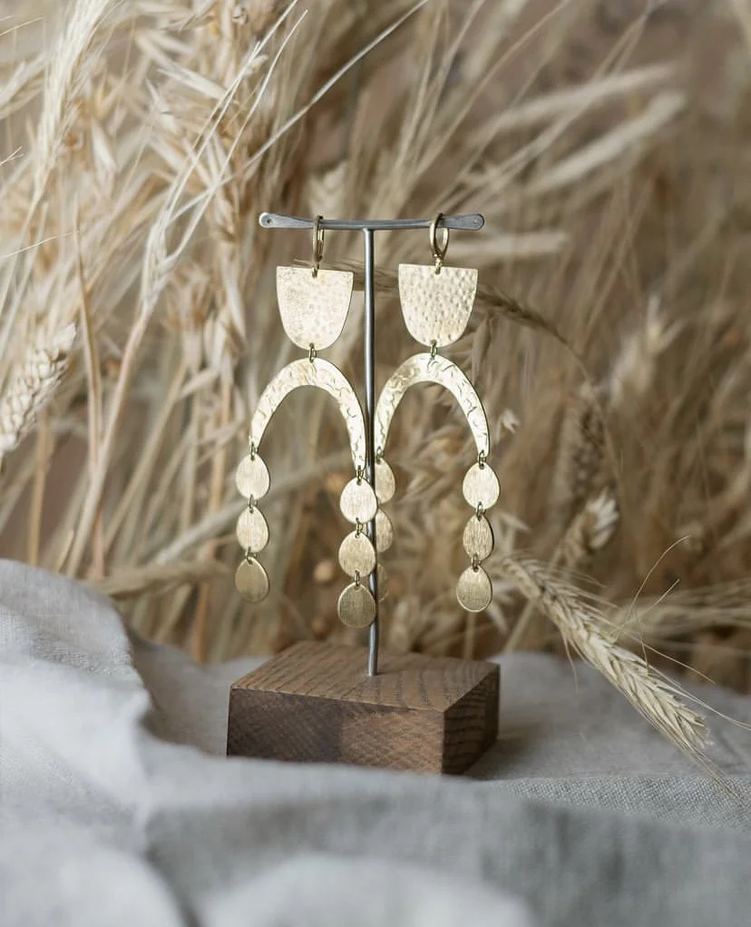 Серьги Чулпы латунь