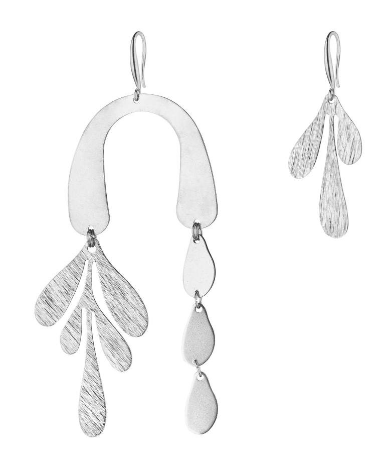 Серьги Матисс серебрение