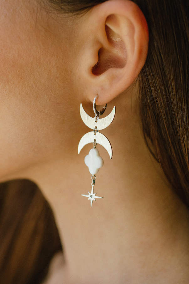 Серьги Сейлор Мун серебрение