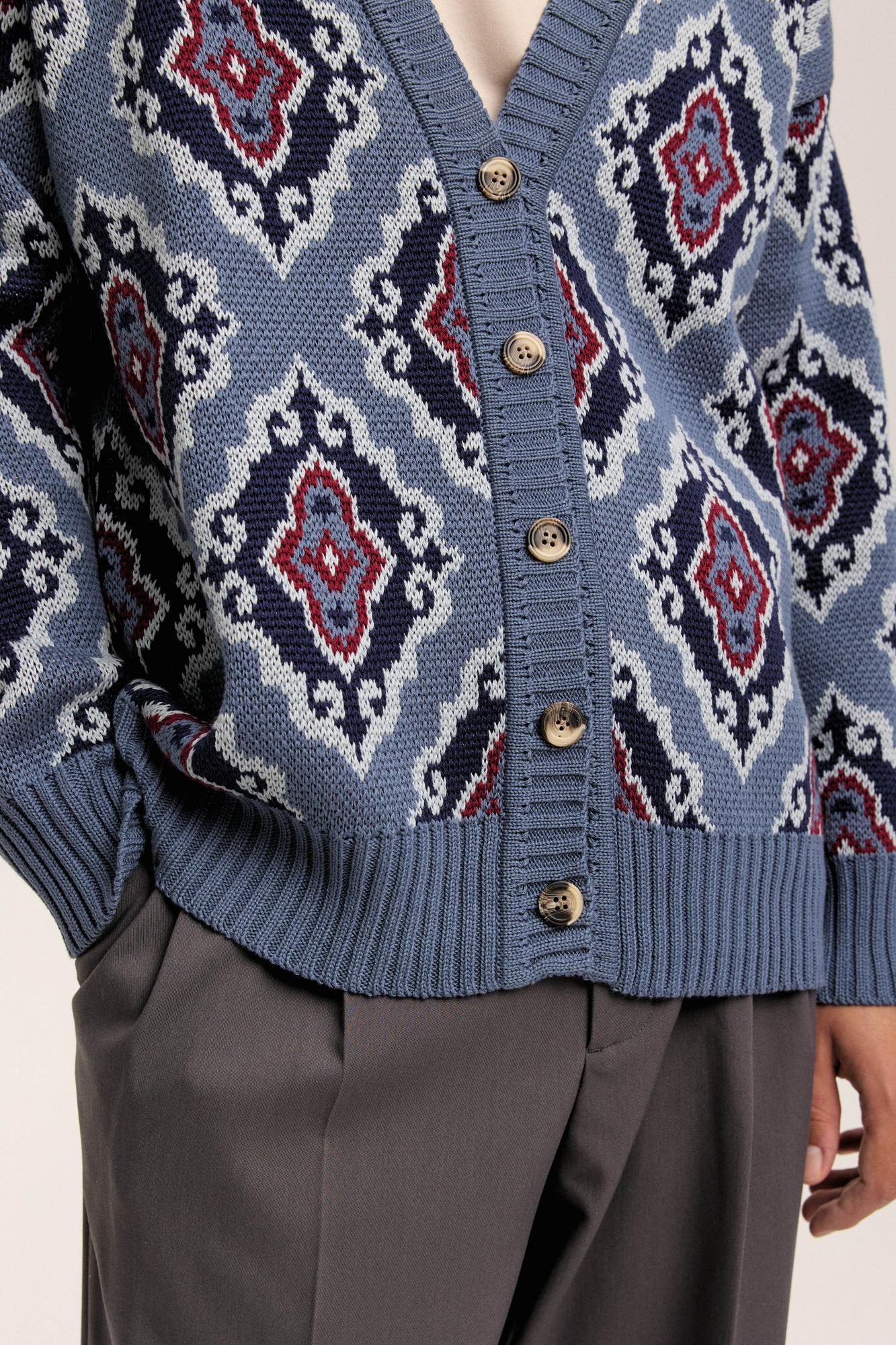 Кардиган "Тюбетейка" унисекс джинсовый