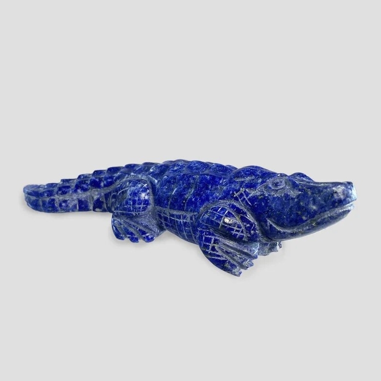 Скульптура "Крокодил" (лазурит)