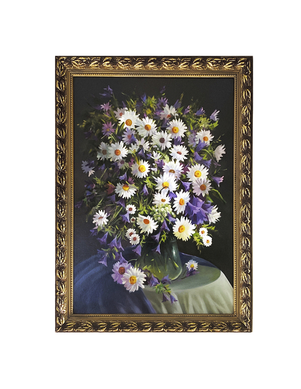 Картина "Ромашки с колокольчиками"