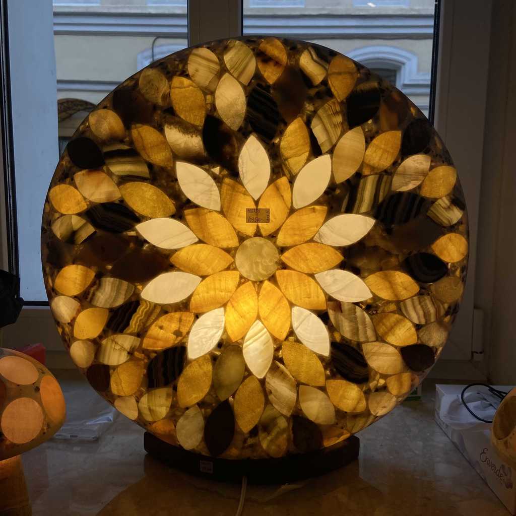 Светильник "Мозаика" большой (арагонит), Мексика