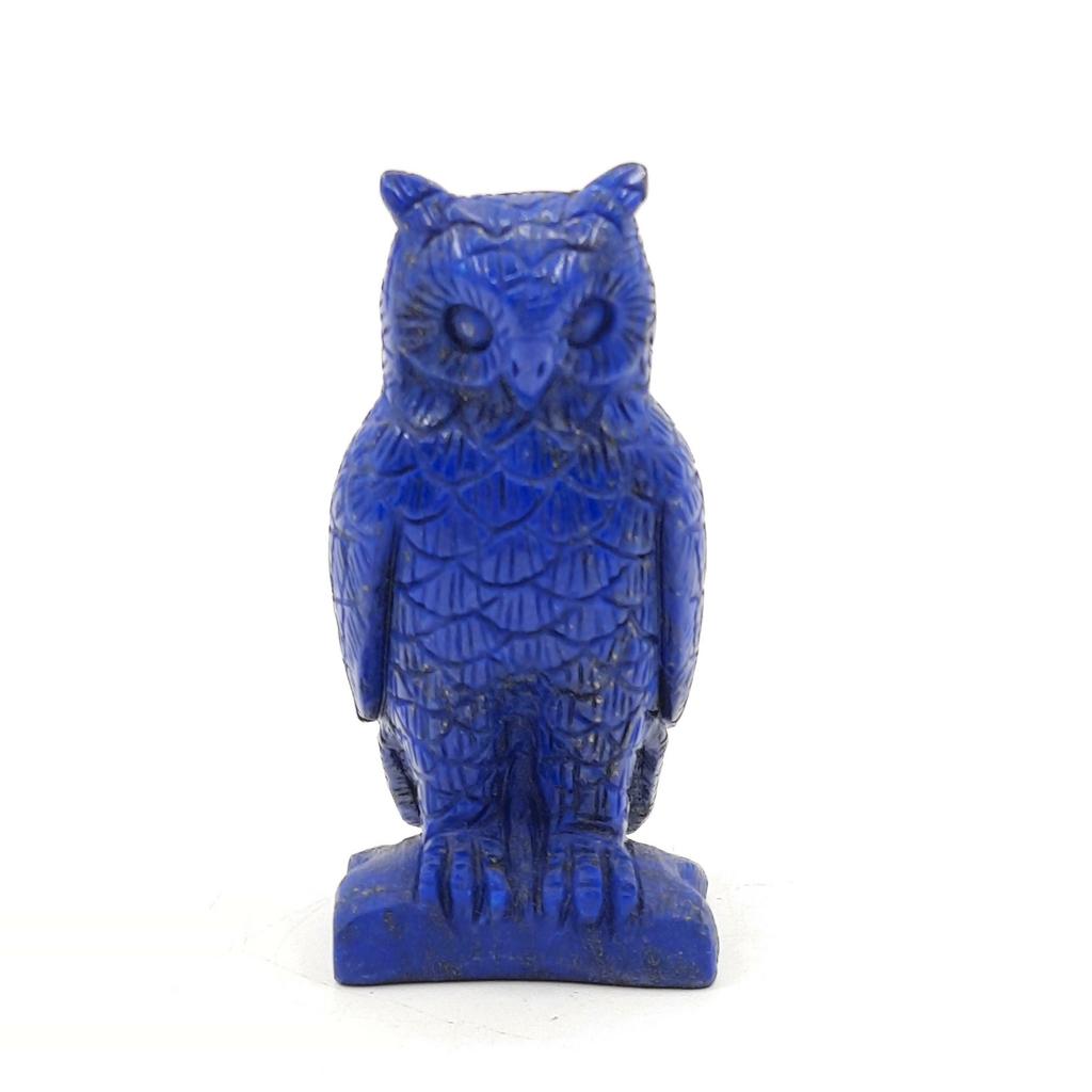 "Сова", лазурит с пиритом