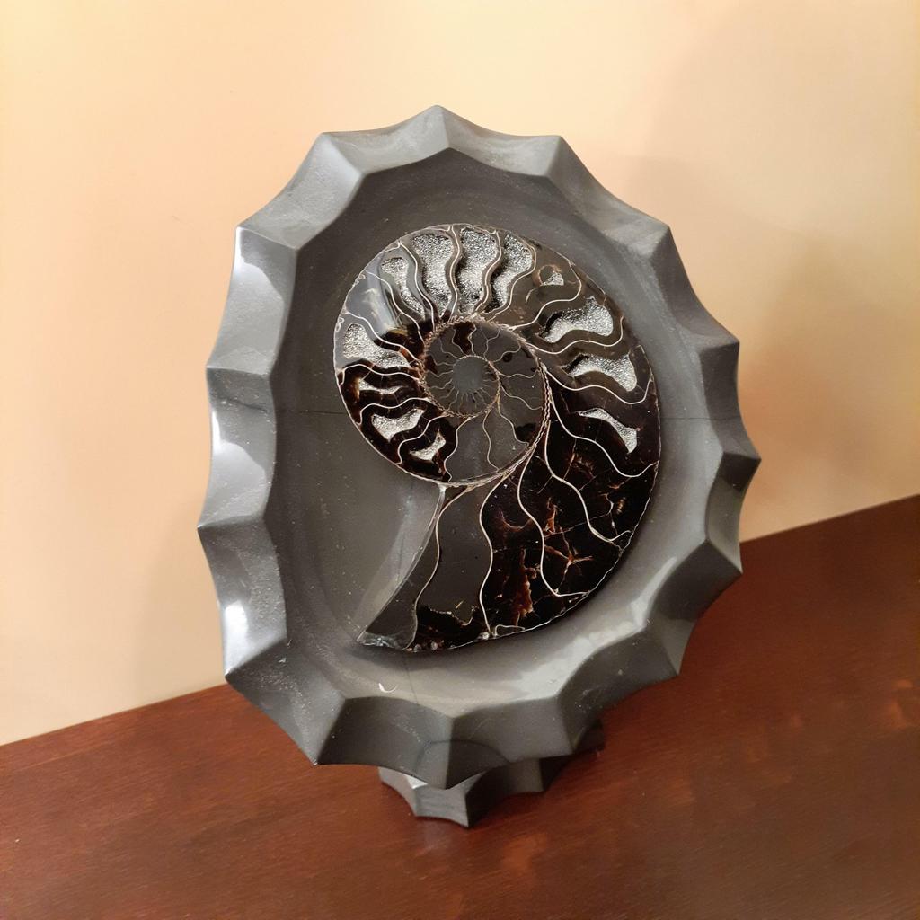 Композиция "Аммонит в селенгите"