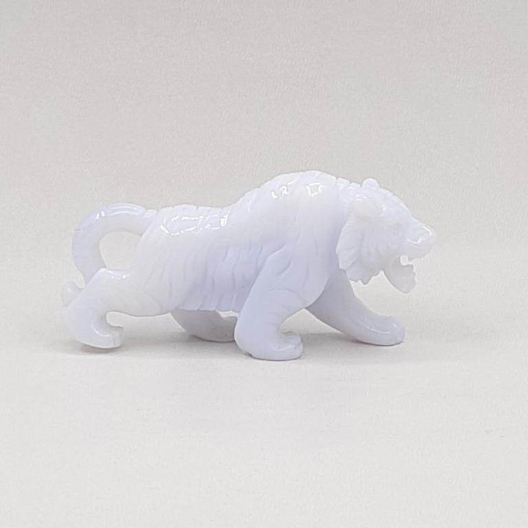 "Тигр", сапфирин-голубой халцедон, Турция