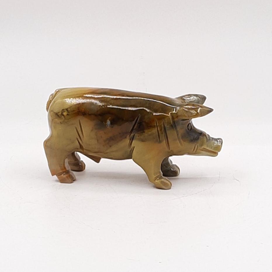 "Поросёнок", стеатит-мыльный камень, Перу