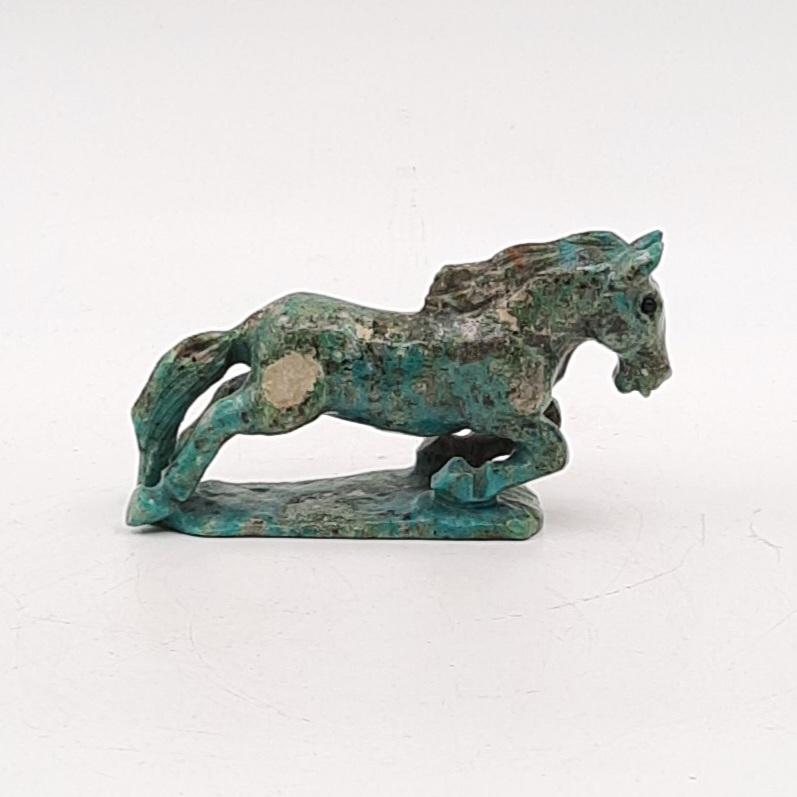 Скульптура "Лошадка", бирюза