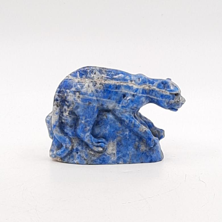 Скульптура "Пума", лазурит