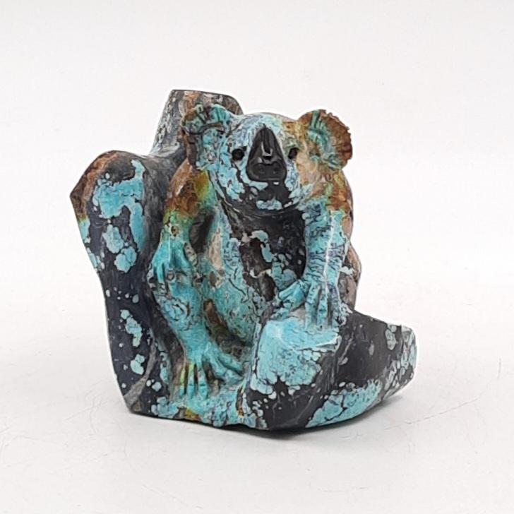 Скульптура "Коала", бирюза