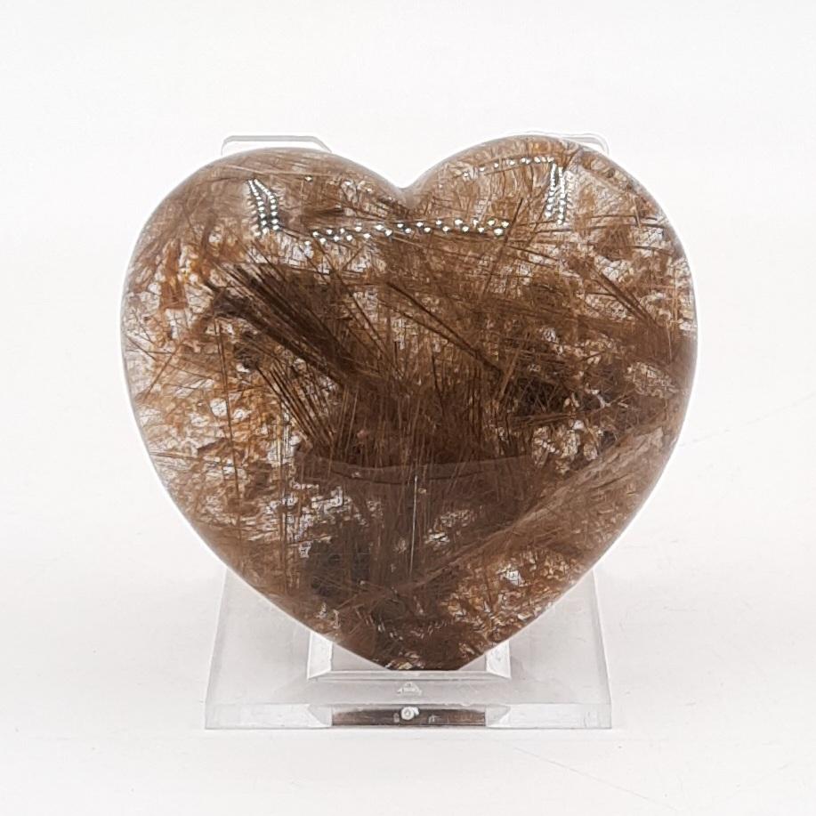 "Сердечко", рутиловый кварц, Бразилия