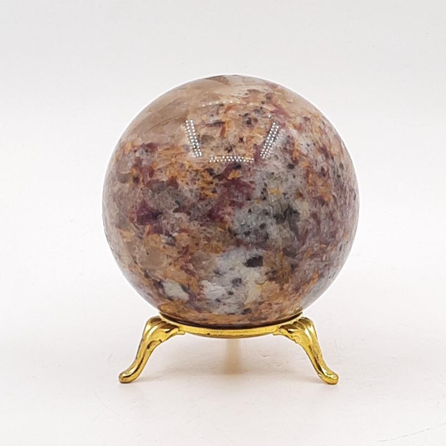 Шар, кварц с турмалином