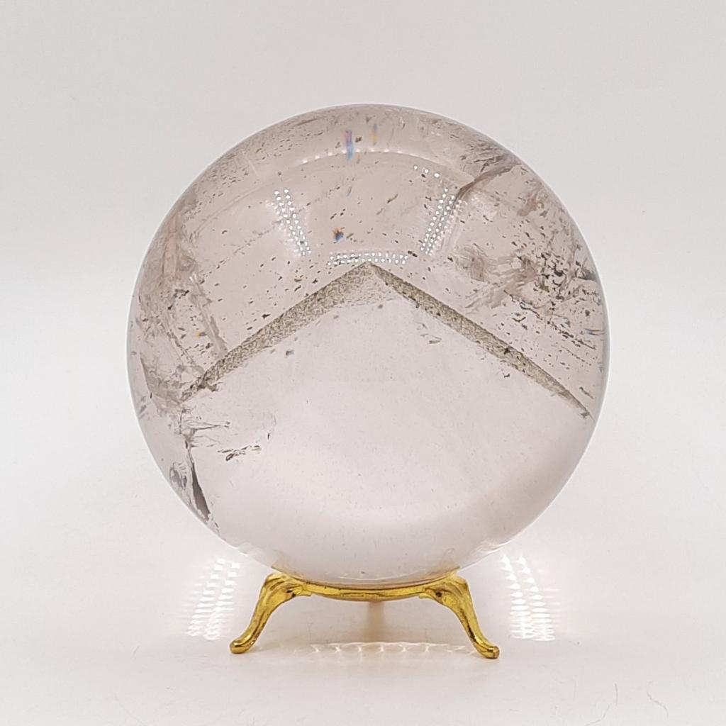 Шар, дымчатый кварц с хлоритом