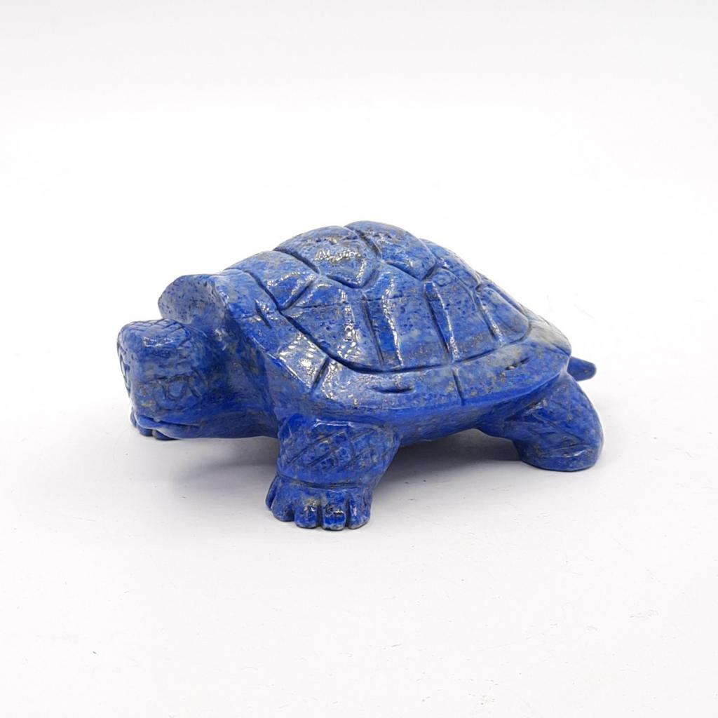 "Черепаха", лазурит с пиритом