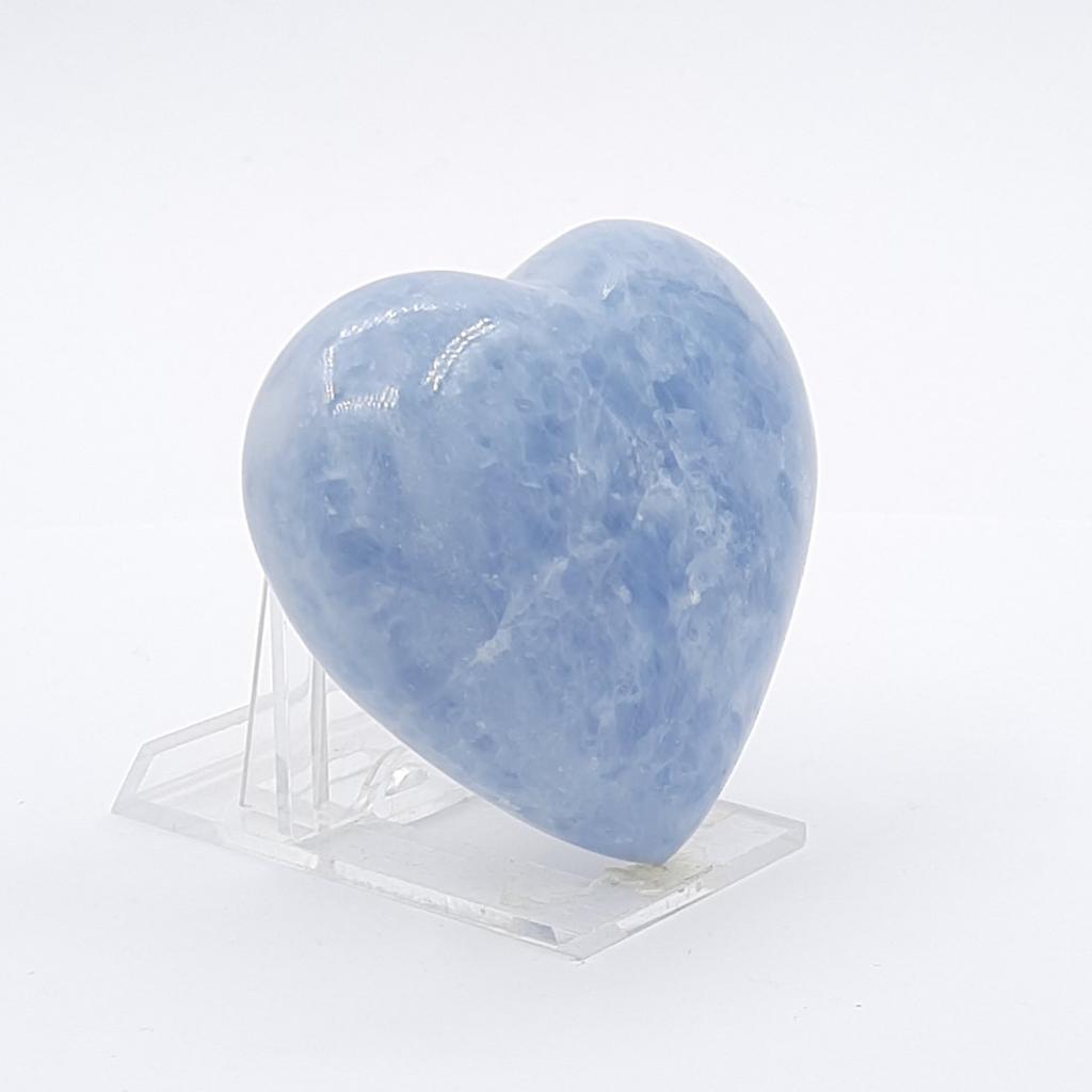 "Сердце" , кальцит голубой