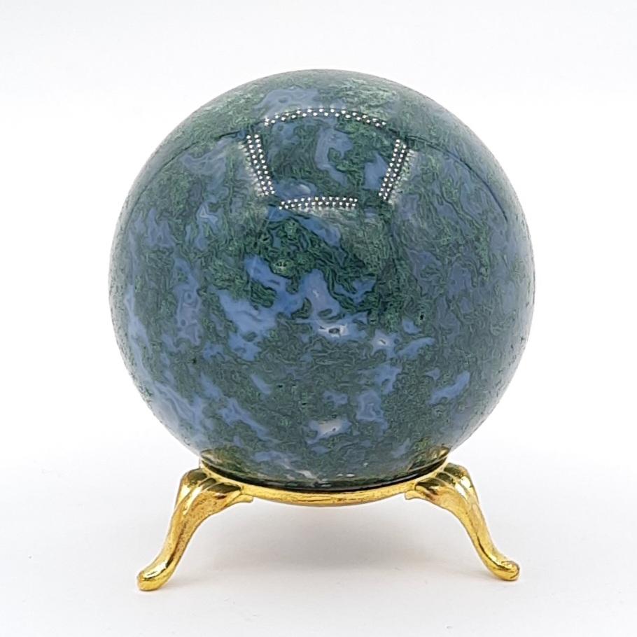 Шар, агат зелёный дендритовый, Австралия