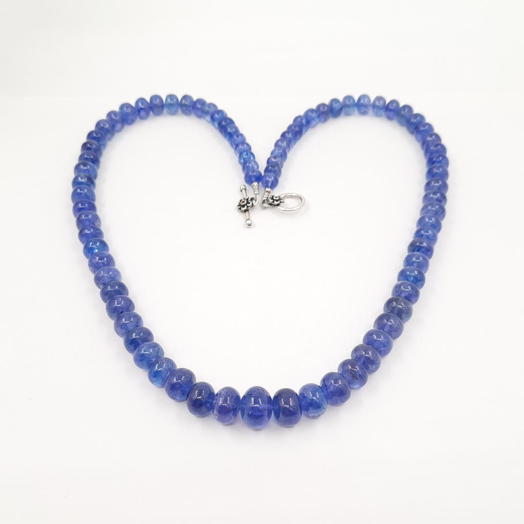 Бусы, танзанит экстра, Танзания