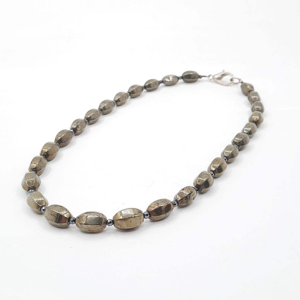 Бусы, пирит