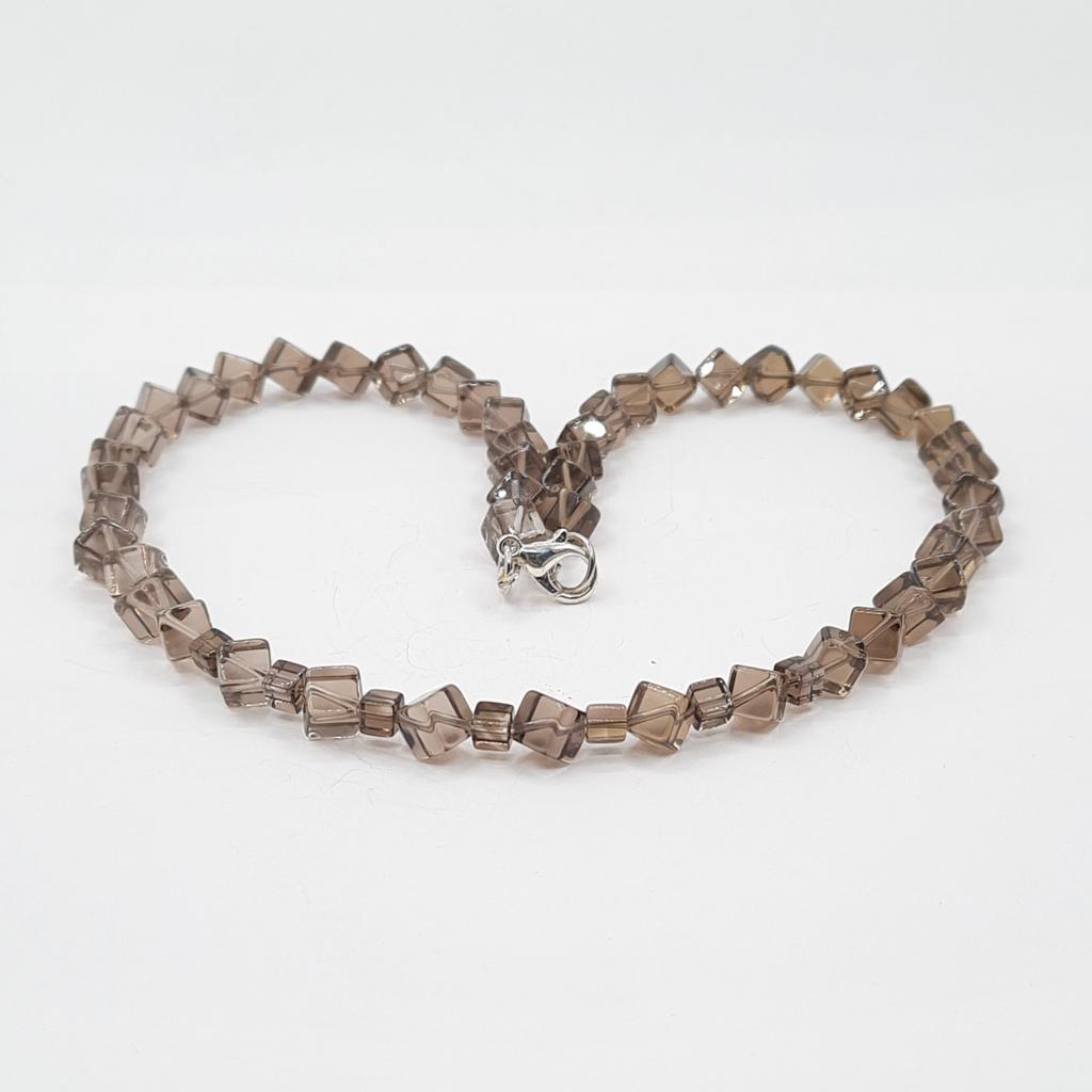 Бусы, дымчатый кварц