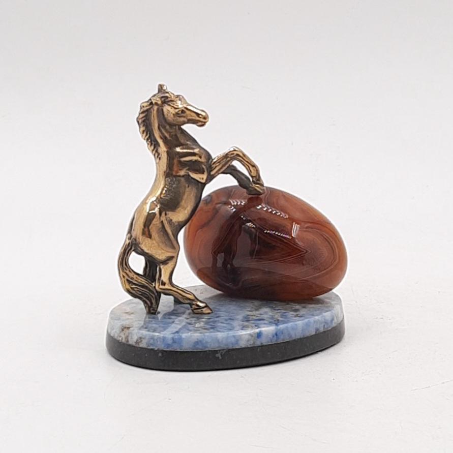 Композиция "Конь с агатом"