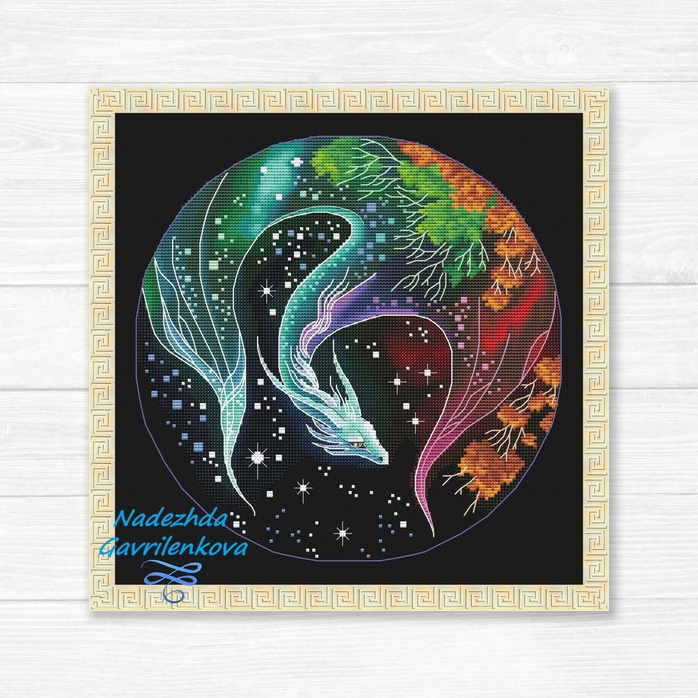 Радужная драконица