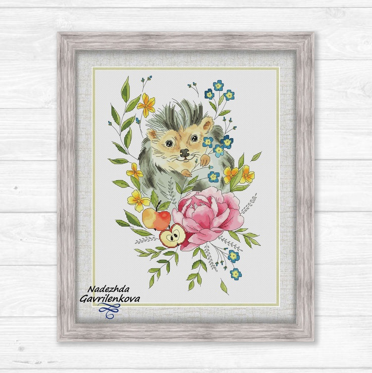 Цветочный ежик