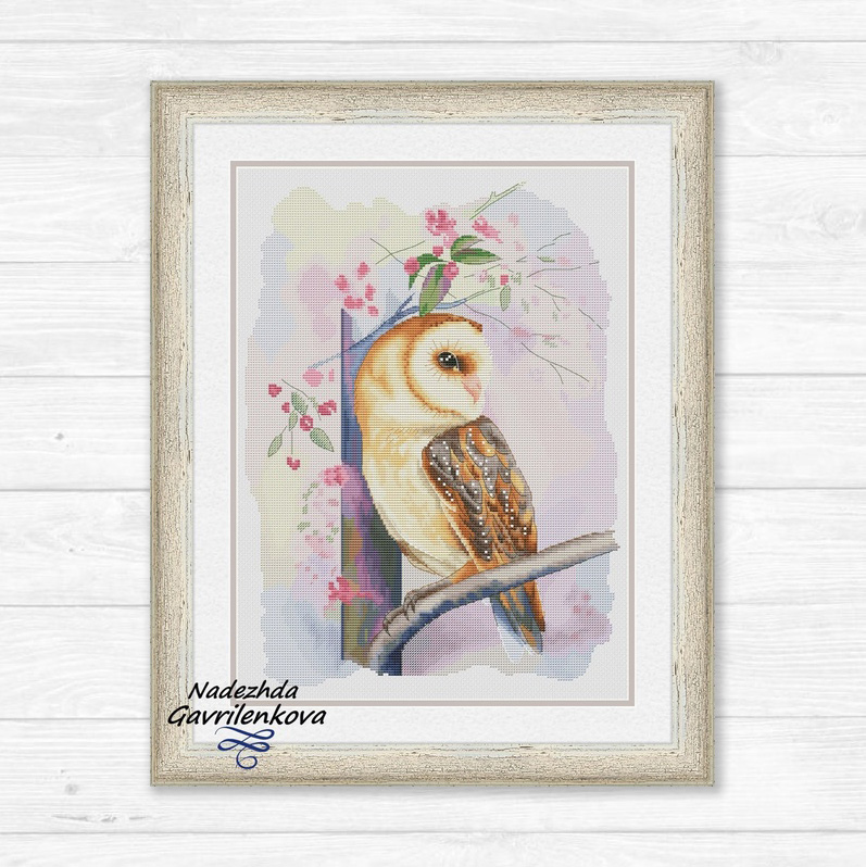 Акварельная совушка