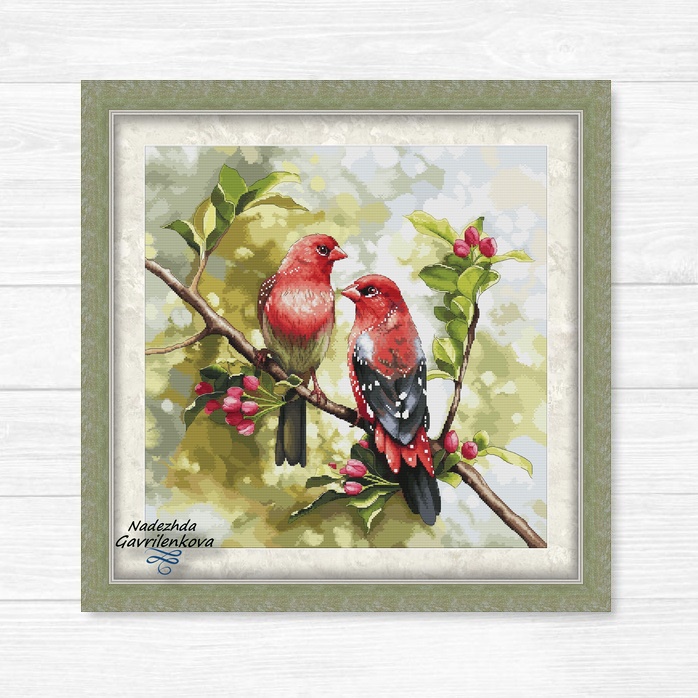 Клубничные зяблики