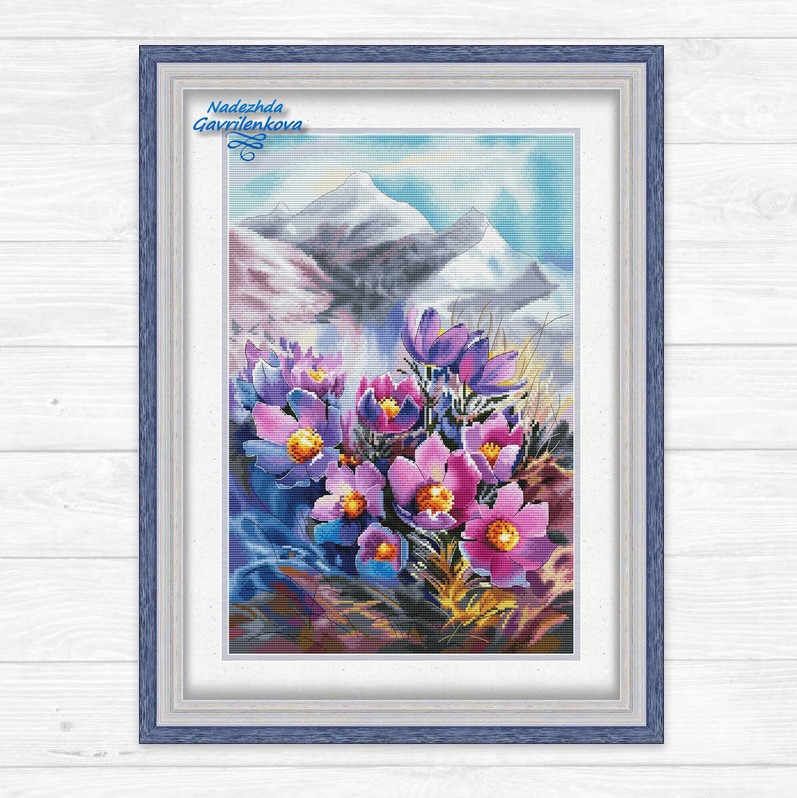 Цветы в горах. Сон-трава