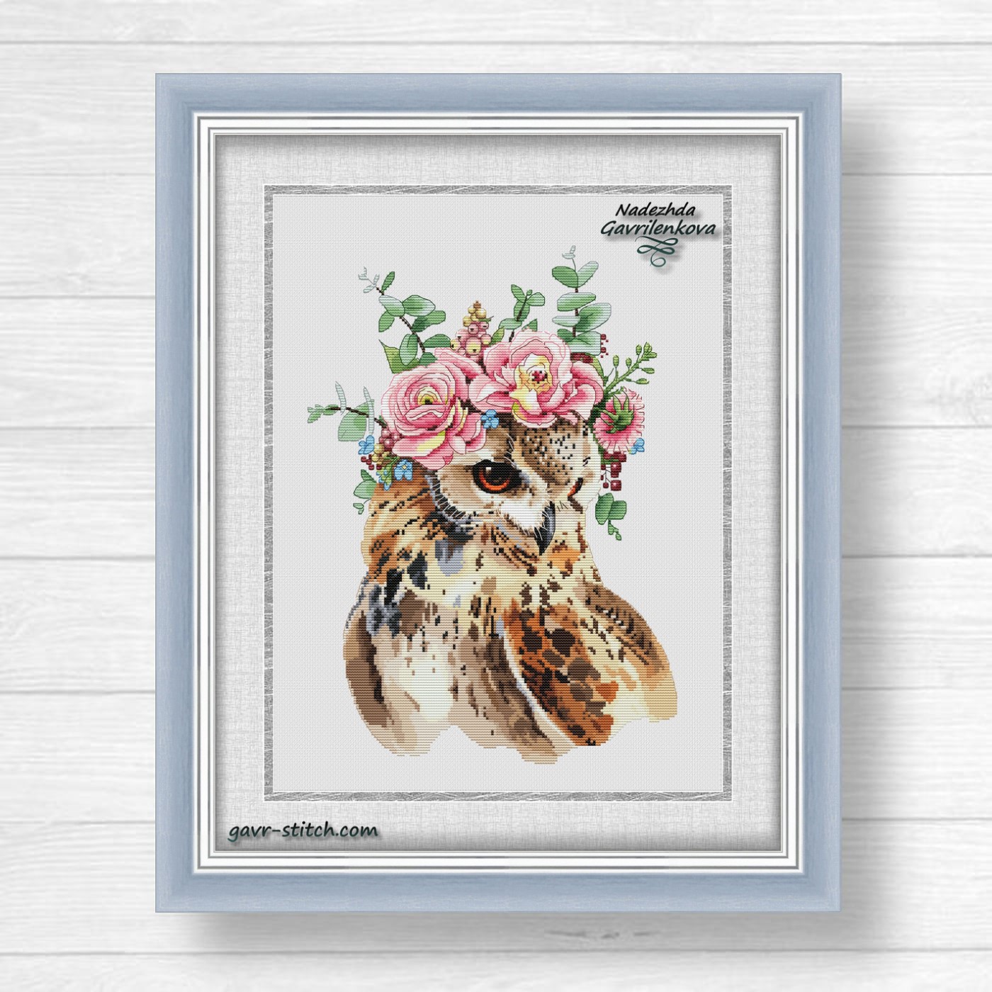 Сова в веночке