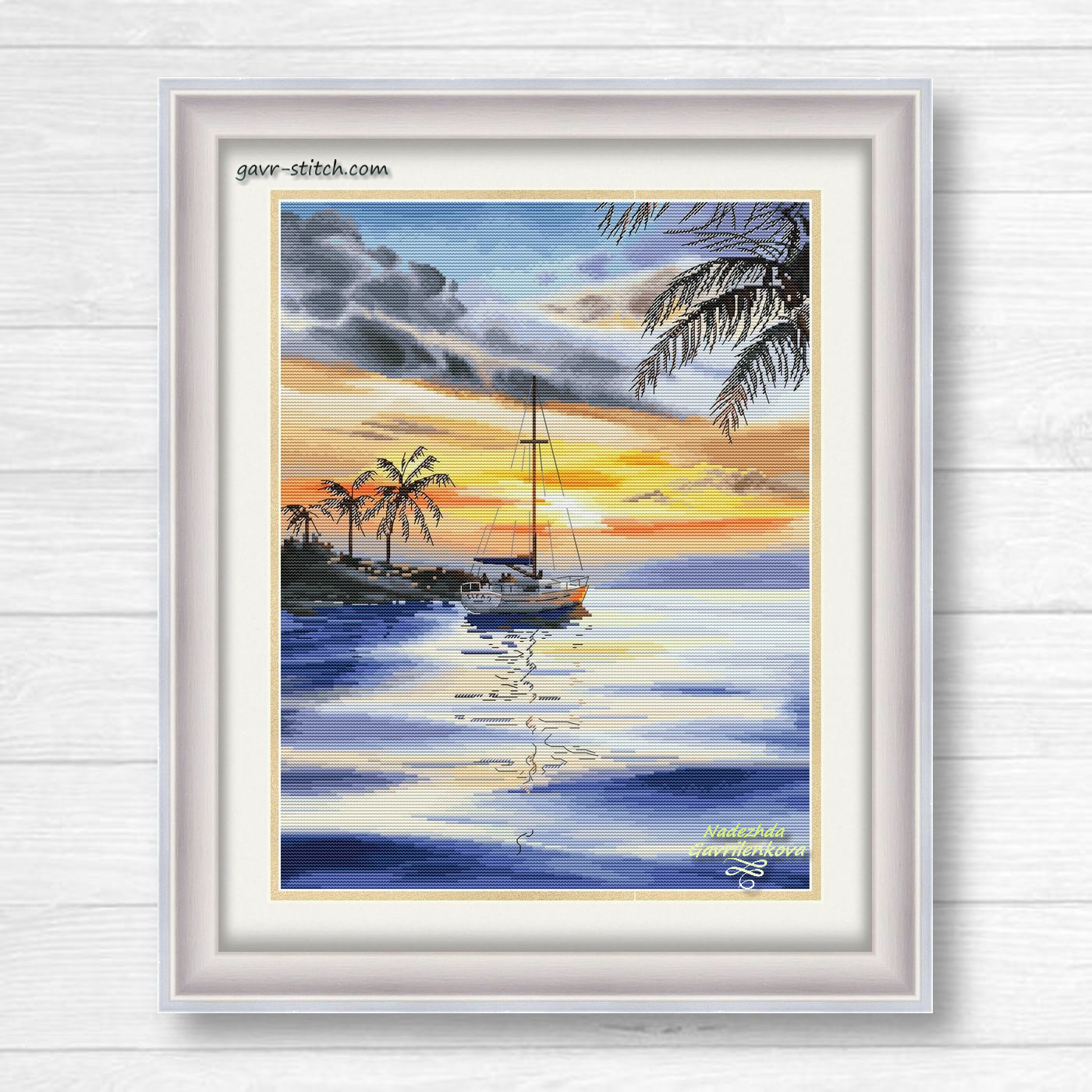 Закатное трио. Парусник