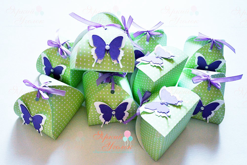 Бонбоньерки с бабочками