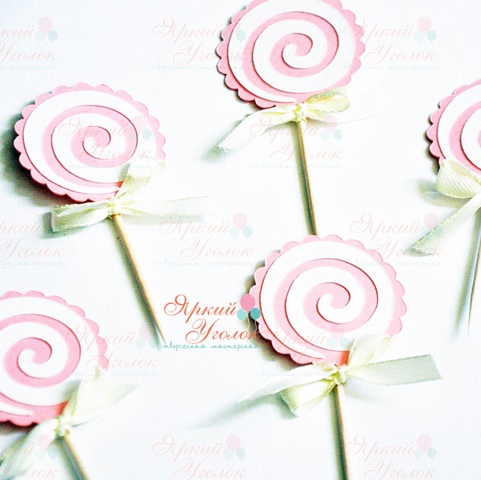 Мини топперы многослойные конфетки